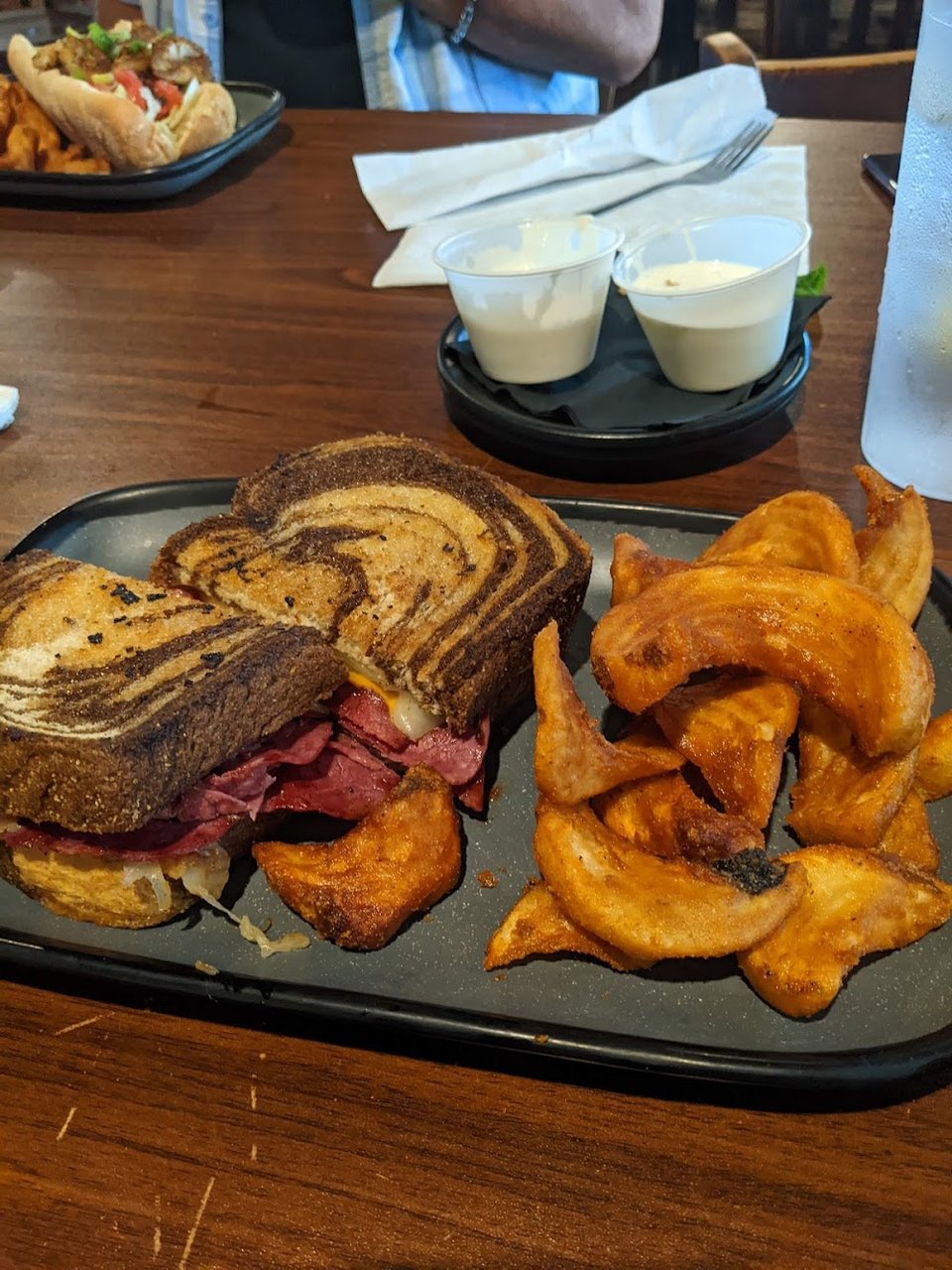 Rueben with Sidewinder Fries